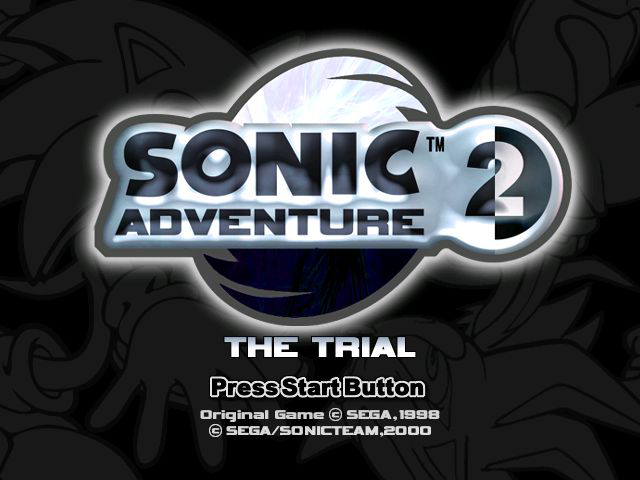 Sonic Adventure 2 - The Trial (Prototype) Title Screen